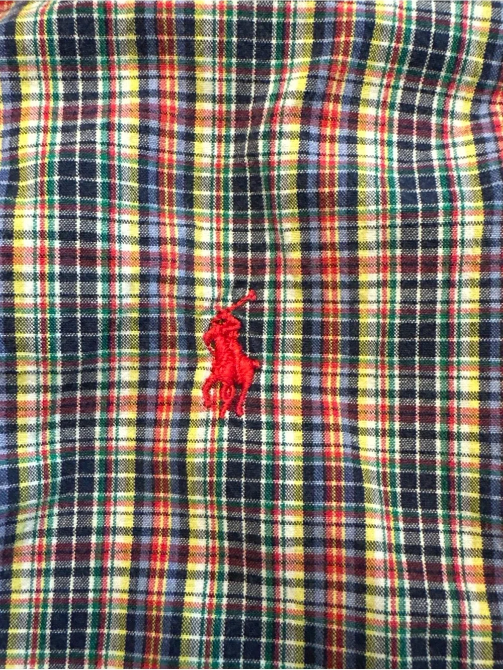 Vtg Ralph Lauren Boys Toddler 4 Button Down Shirt Plaid Pony Preppy Event